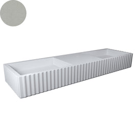 TULLE DOUBLE BOWL WALL BASIN 1630X475X200MM NTH NOF