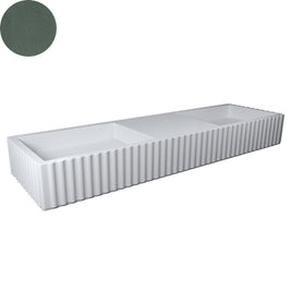 TULLE DOUBLE BOWL WALL BASIN 1630X475X200MM NTH NOF
