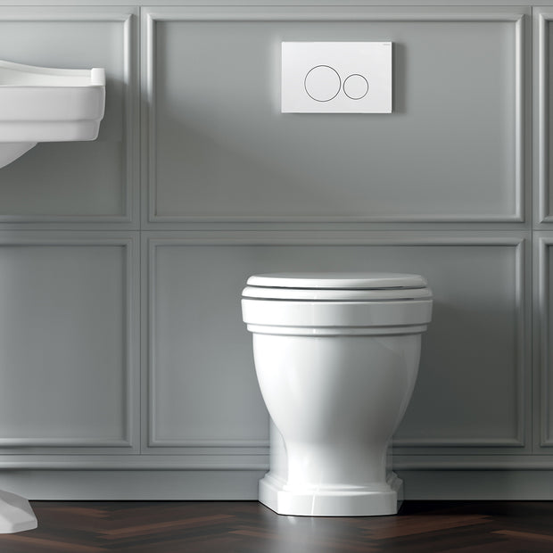 ETHOS BTW TOILET PAN GLOSS WHITE