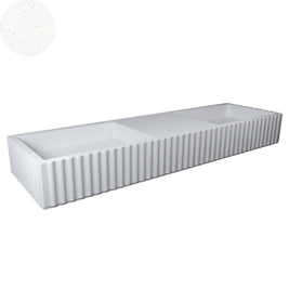 TULLE DOUBLE BOWL WALL BASIN 1630X475X200MM NTH NOF