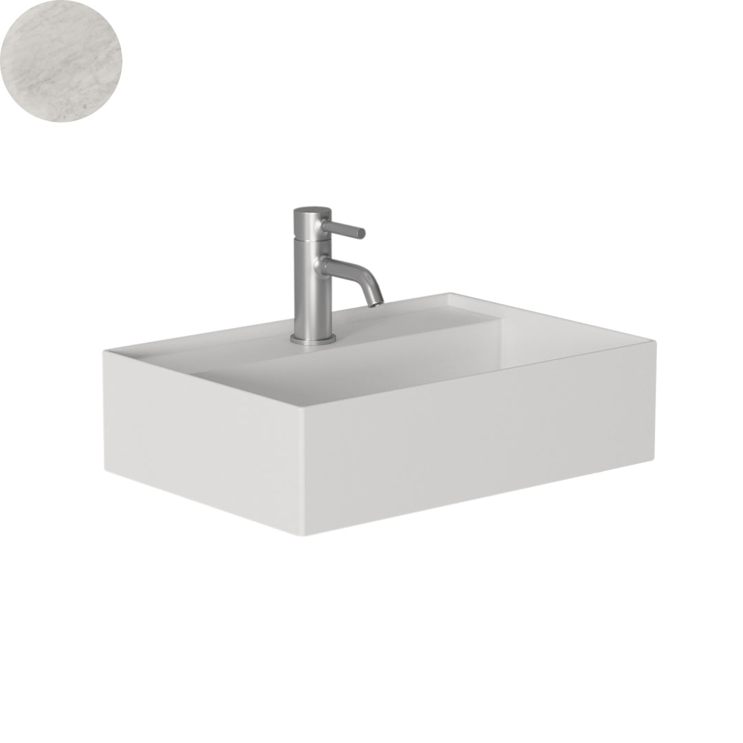 HIDE WALL BASIN 500X350X135MM 1TH NOF