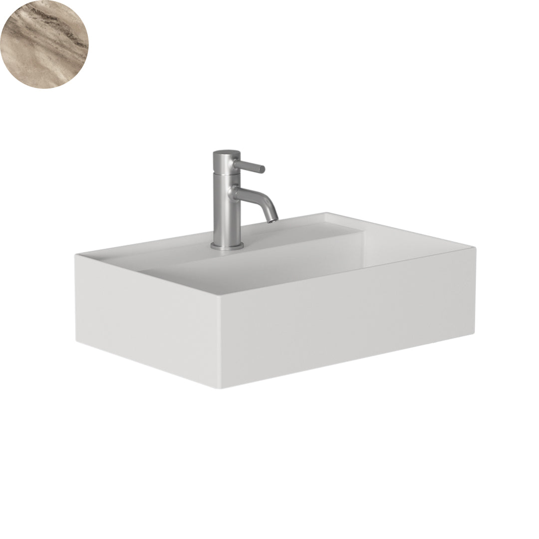 HIDE WALL BASIN 500X350X135MM 1TH NOF