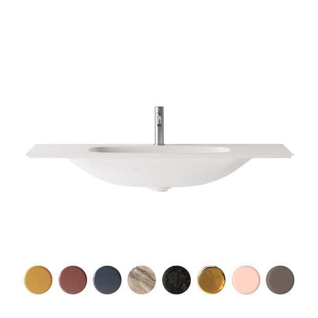 NUR WALL BASIN 1020X460X167MM 1TH NOF
