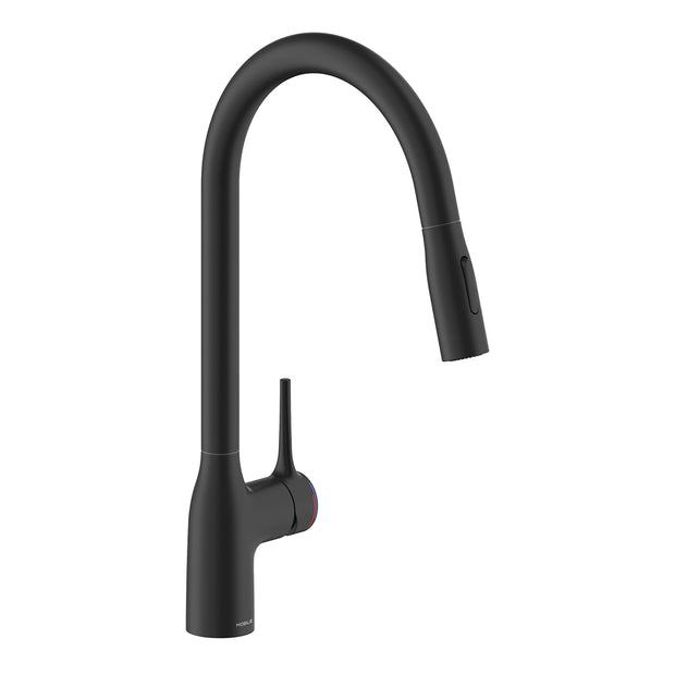 MANIA GOOSE NECK KITCHEN MIXER WITH PULL OUT SPRAY