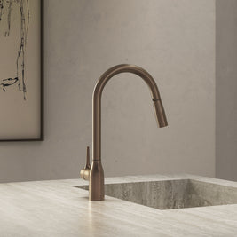 MANIA GOOSE NECK KITCHEN MIXER WITH PULL OUT SPRAY