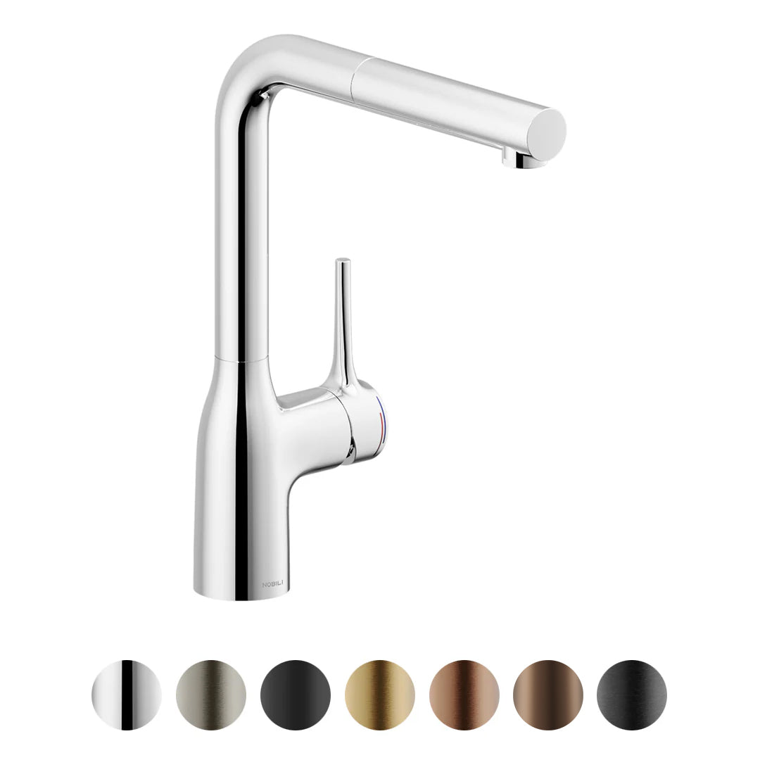 MANIA SQUARE KITCHEN MIXER WITH PULL OUT SPRAY