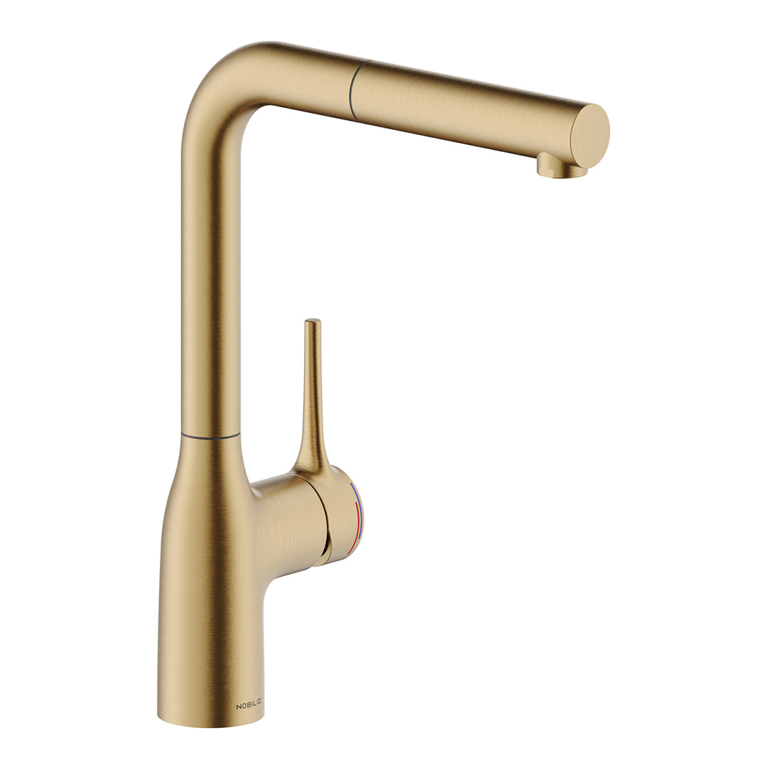 MANIA SQUARE KITCHEN MIXER WITH PULL OUT SPRAY
