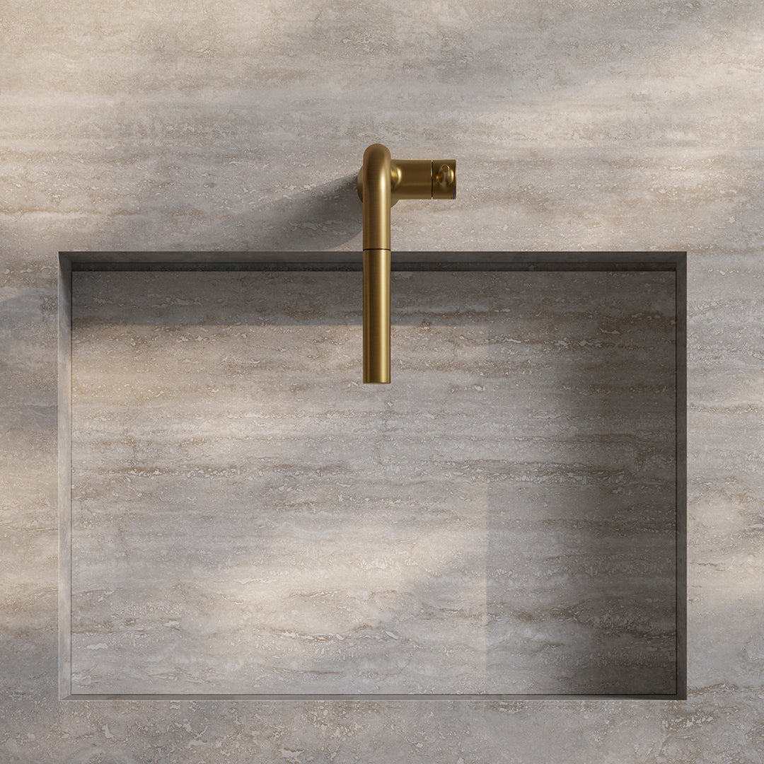 MANIA SQUARE KITCHEN MIXER WITH PULL OUT SPRAY