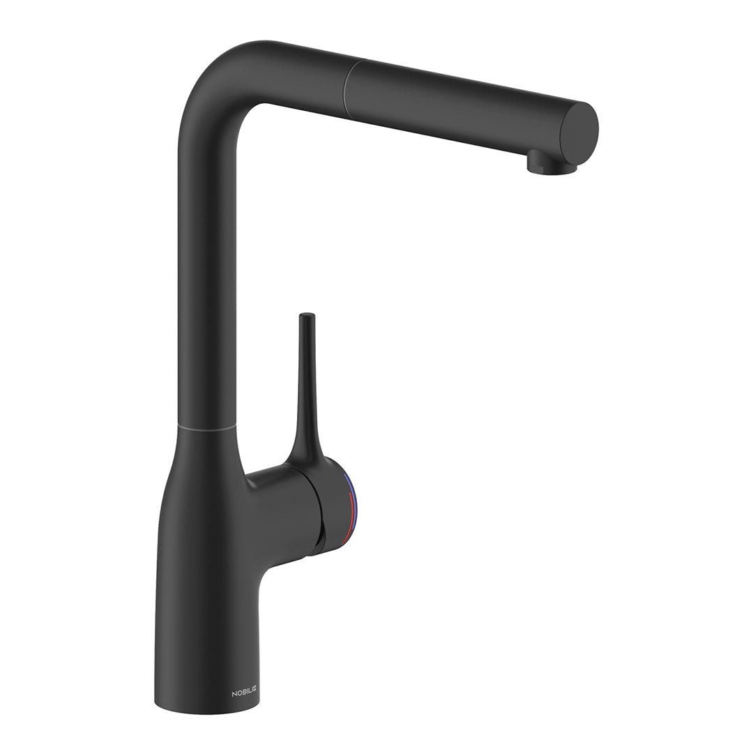 MANIA SQUARE KITCHEN MIXER WITH PULL OUT SPRAY