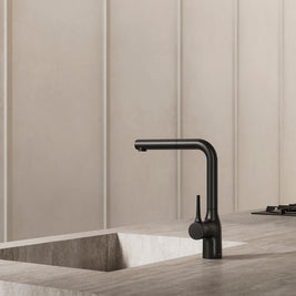 MANIA SQUARE KITCHEN MIXER WITH PULL OUT SPRAY