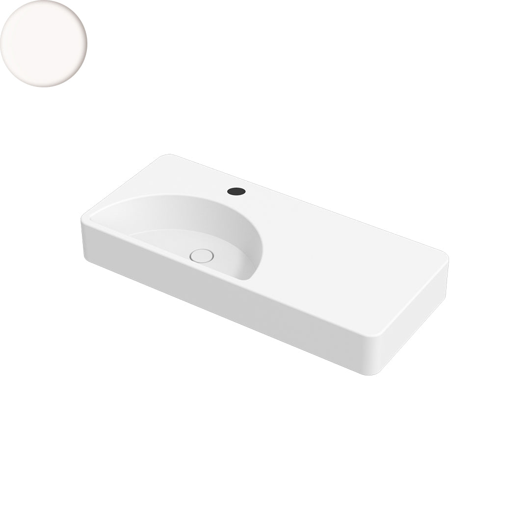 LUNARIS 101 WALL/VESSEL BASIN 1010X450X140MM 1TH NOF