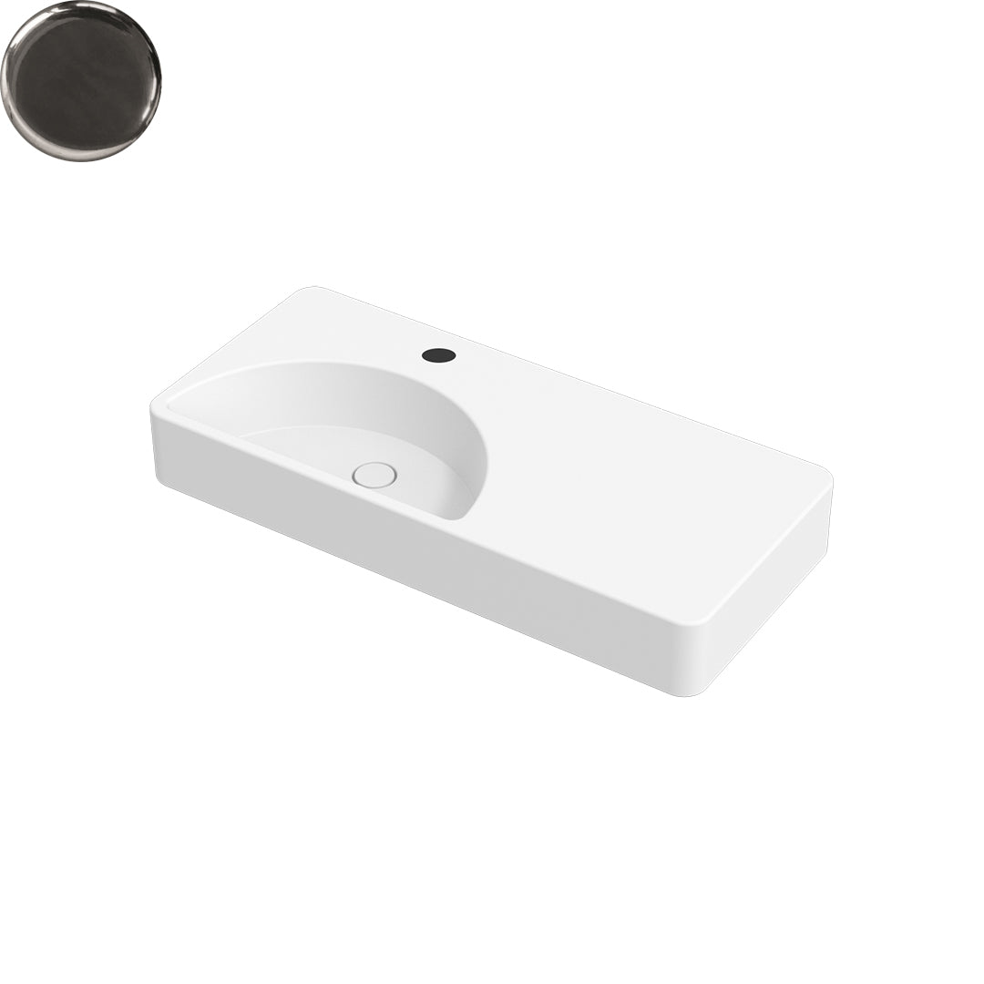LUNARIS 101 WALL/VESSEL BASIN 1010X450X140MM 1TH NOF