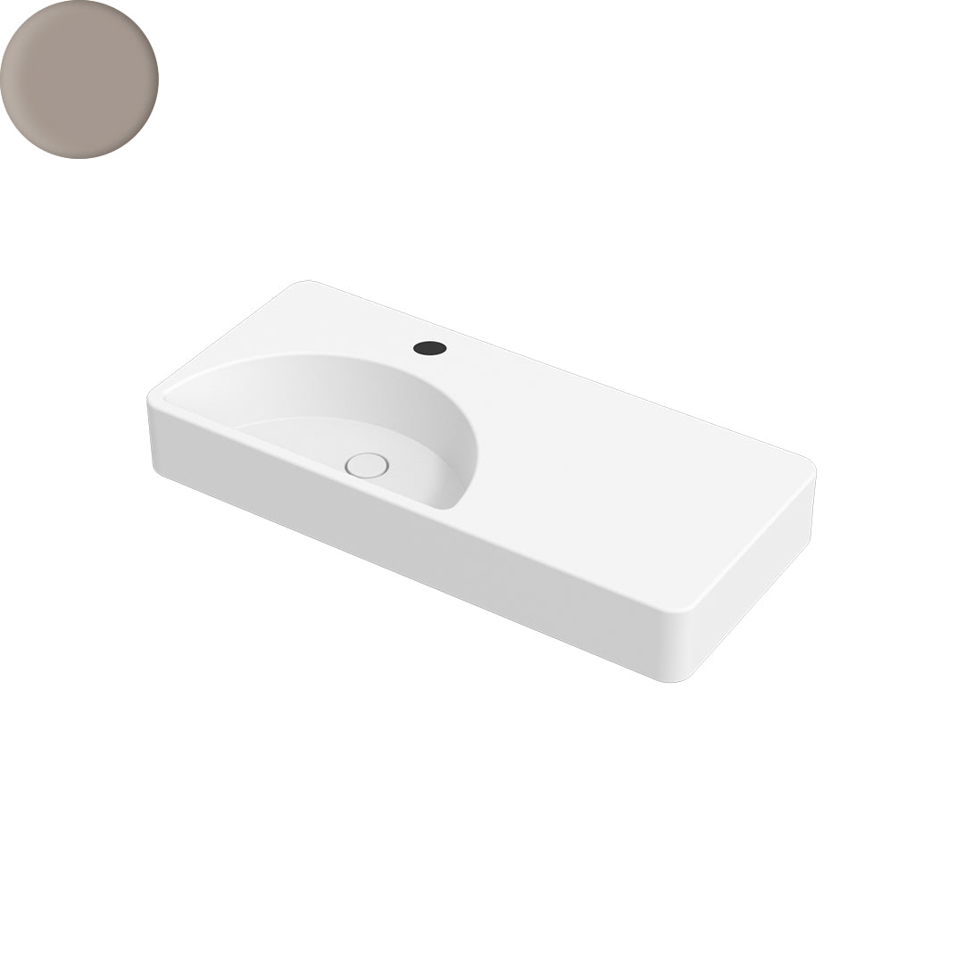 LUNARIS 101 WALL/VESSEL BASIN 1010X450X140MM 1TH NOF