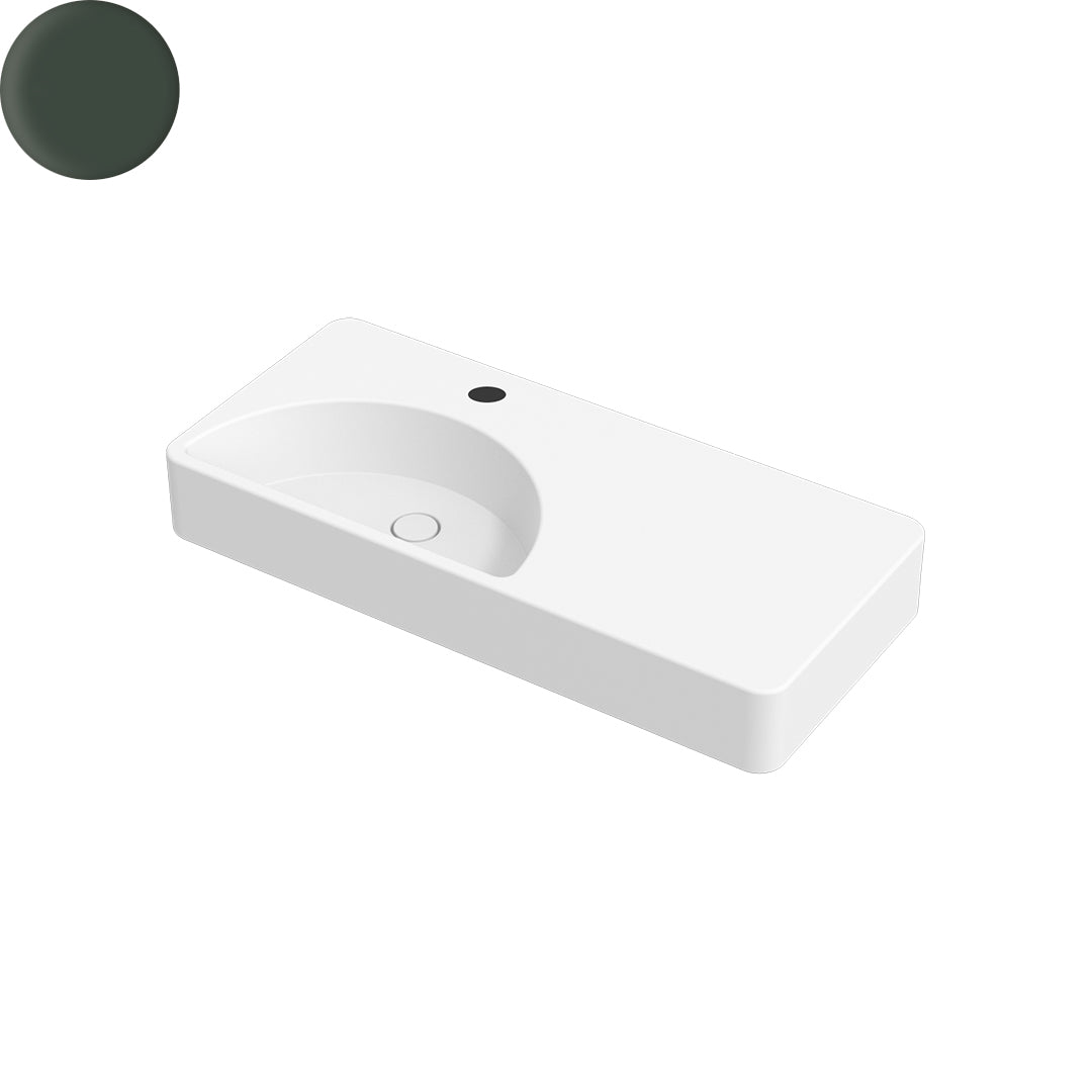 LUNARIS 101 WALL/VESSEL BASIN 1010X450X140MM 1TH NOF