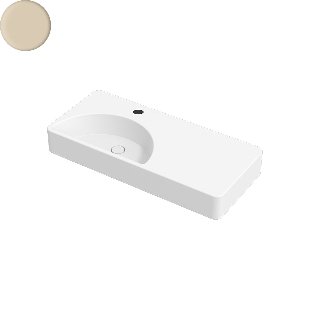 LUNARIS 101 WALL/VESSEL BASIN 1010X450X140MM 1TH NOF