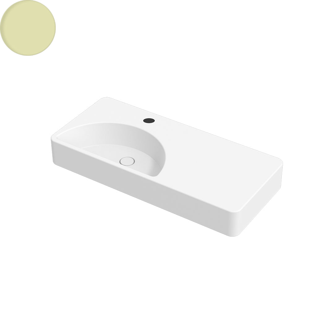 LUNARIS 101 WALL/VESSEL BASIN 1010X450X140MM 1TH NOF