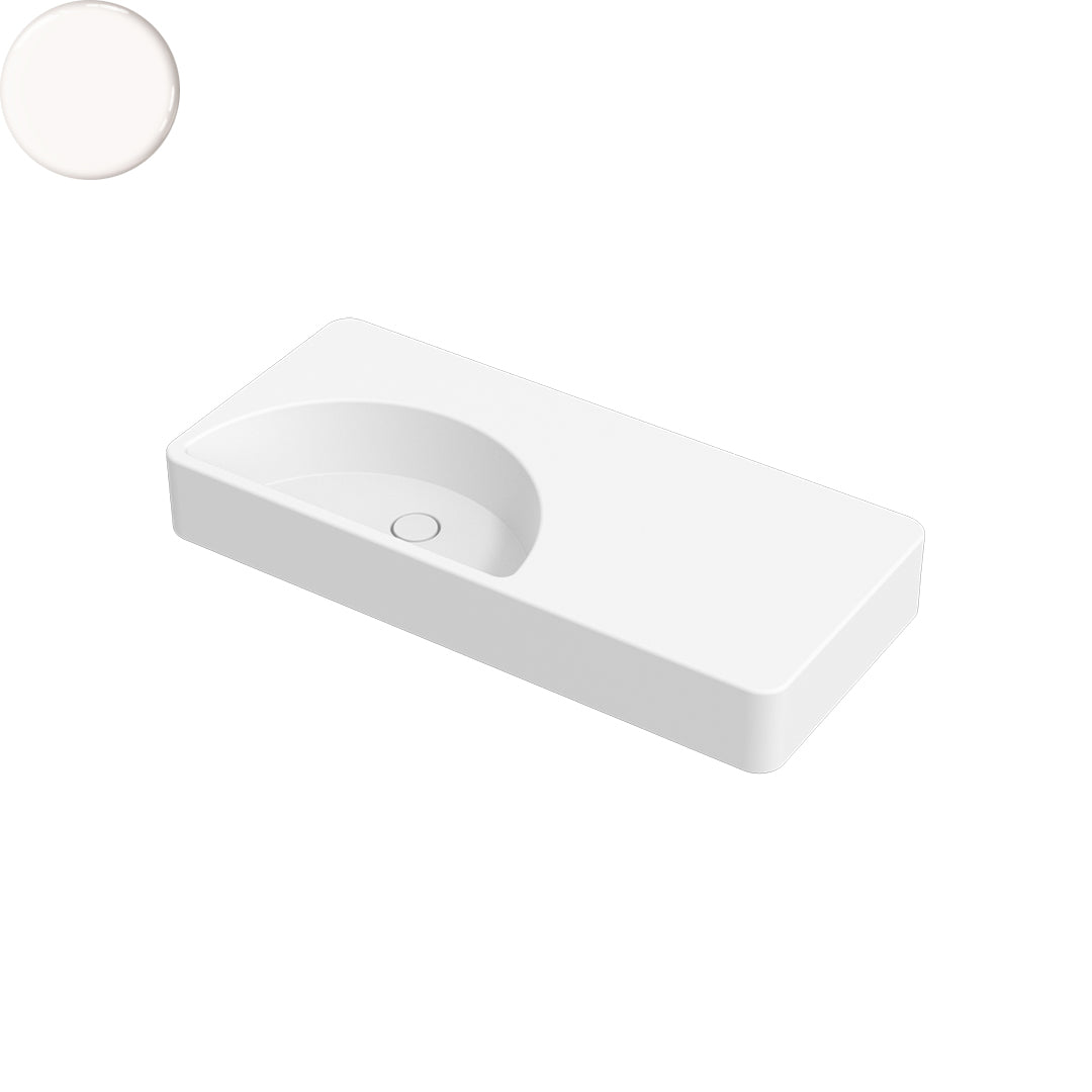 LUNARIS 101 WALL/VESSEL BASIN 1010X450X140MM NTH NOF