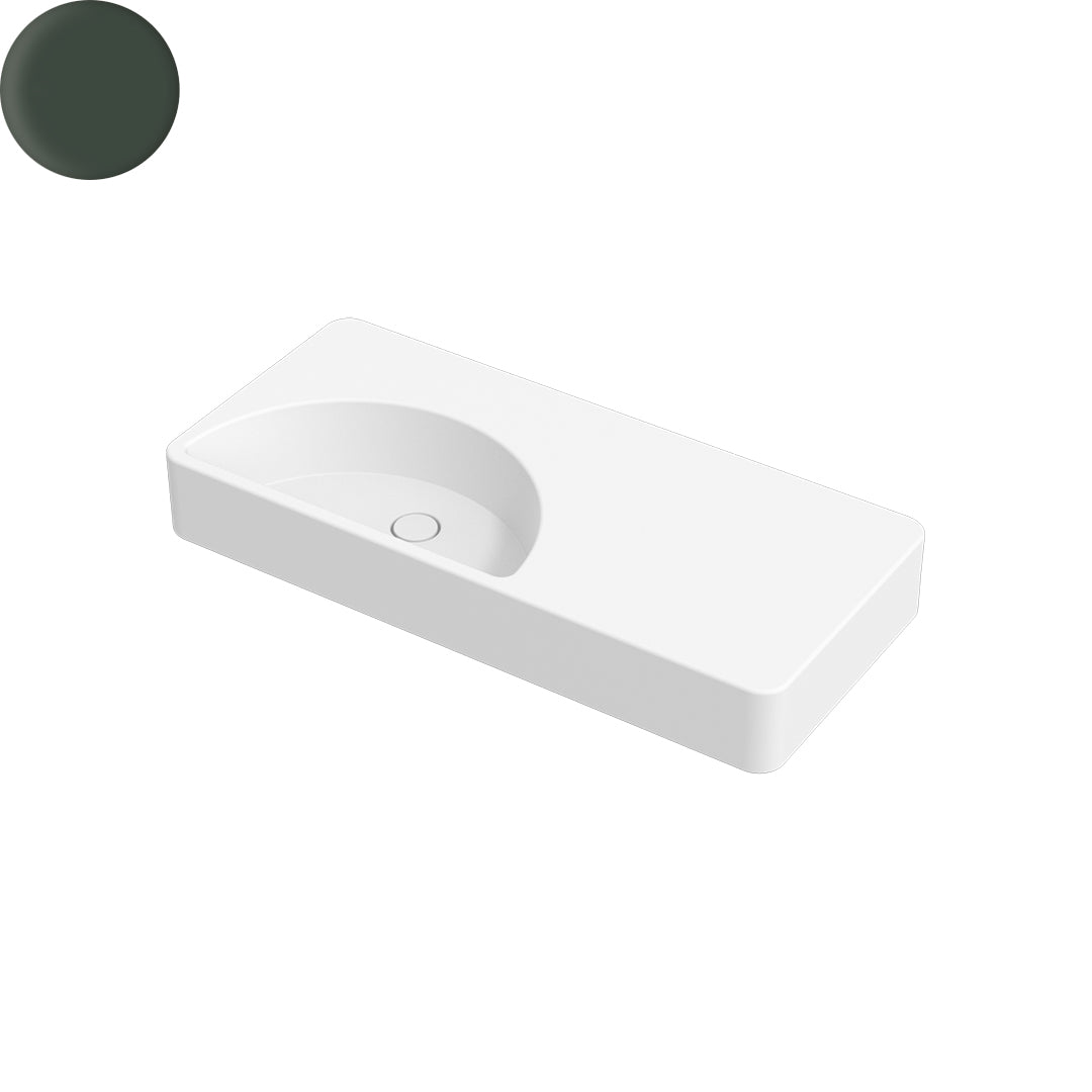 LUNARIS 101 WALL/VESSEL BASIN 1010X450X140MM NTH NOF