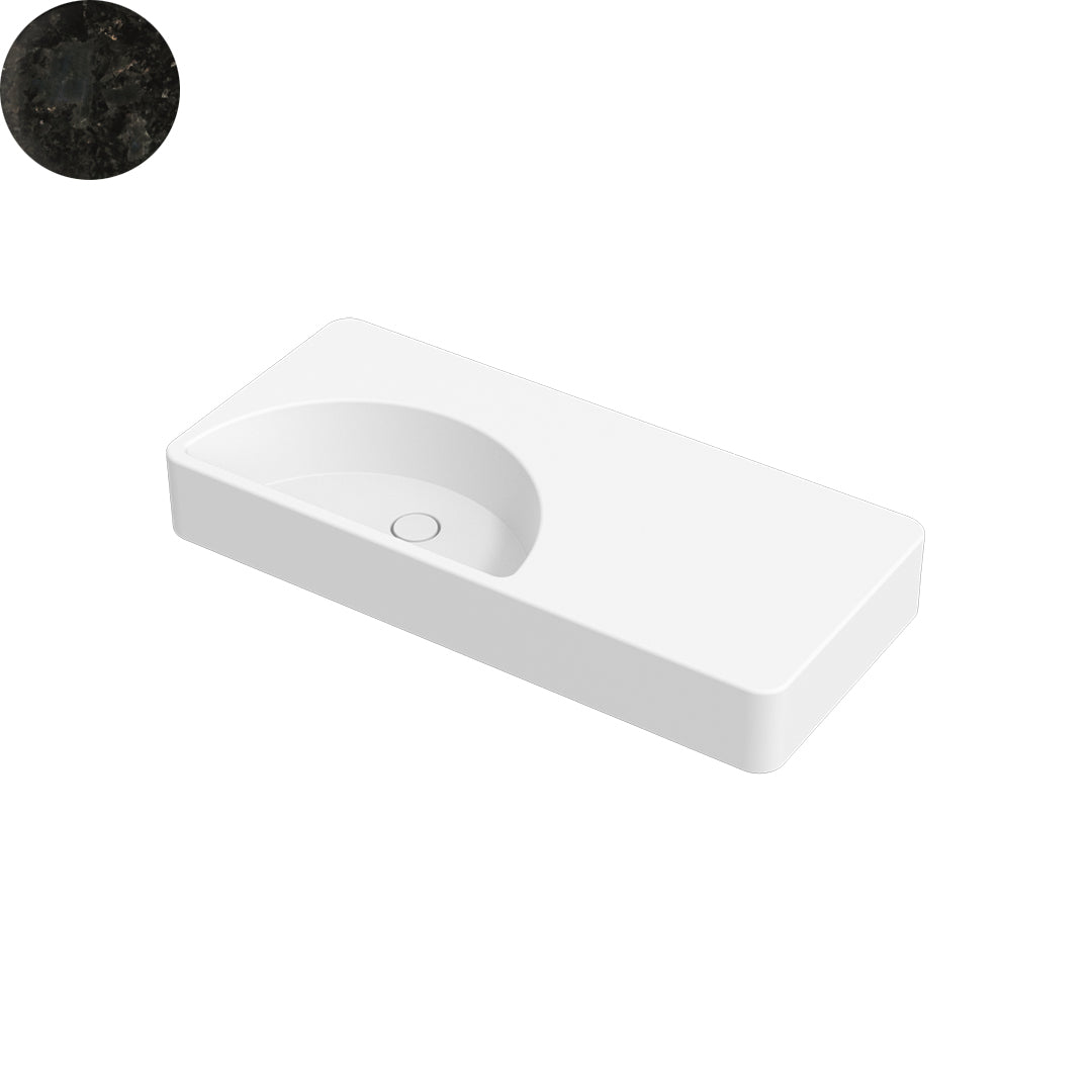 LUNARIS 101 WALL/VESSEL BASIN 1010X450X140MM NTH NOF