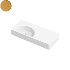 LUNARIS 101 WALL/VESSEL BASIN 1010X450X140MM NTH NOF