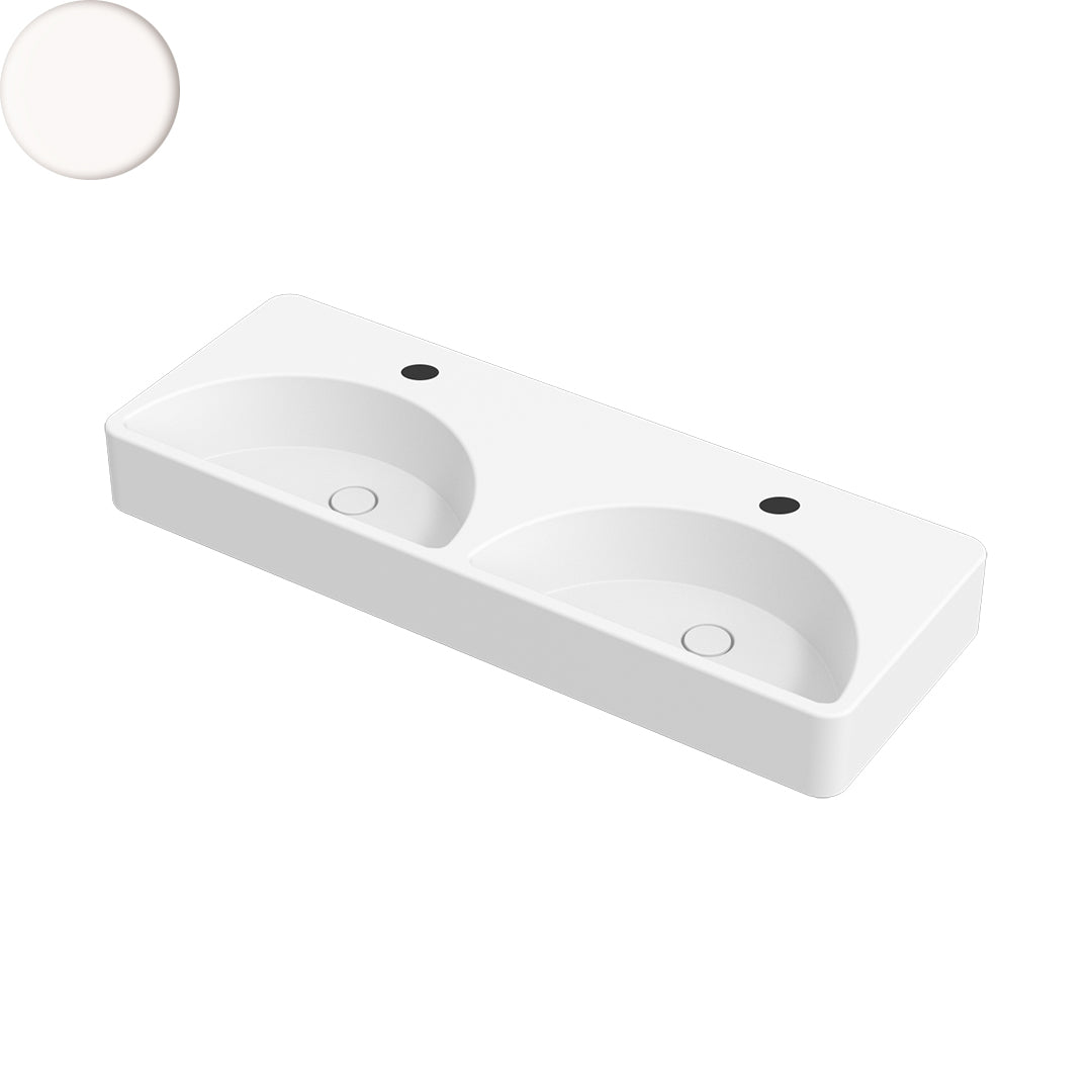 LUNARIS 121 WALL/VESSEL BASIN 1210X450X140MM 2TH NOF