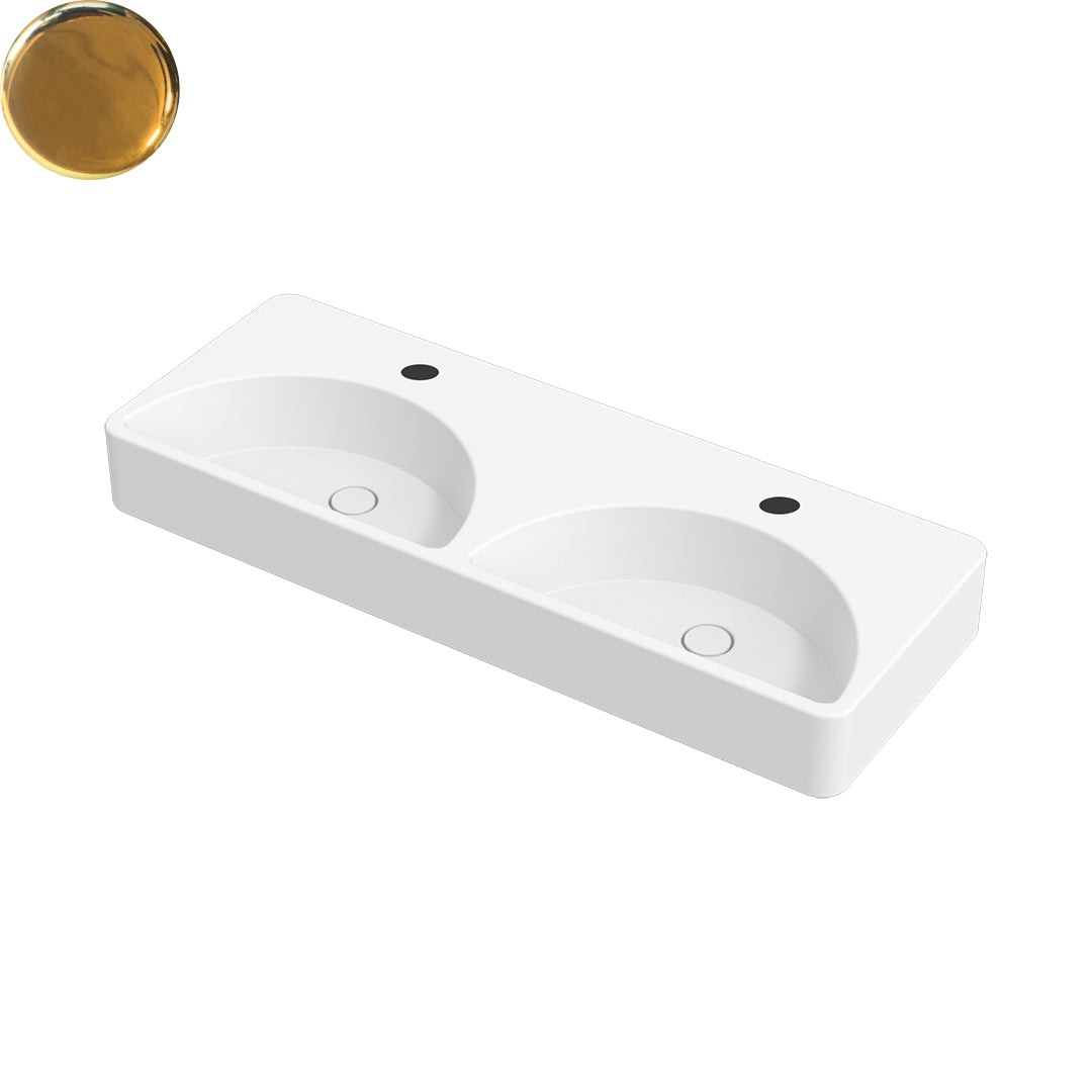 LUNARIS 121 WALL/VESSEL BASIN 1210X450X140MM 2TH NOF