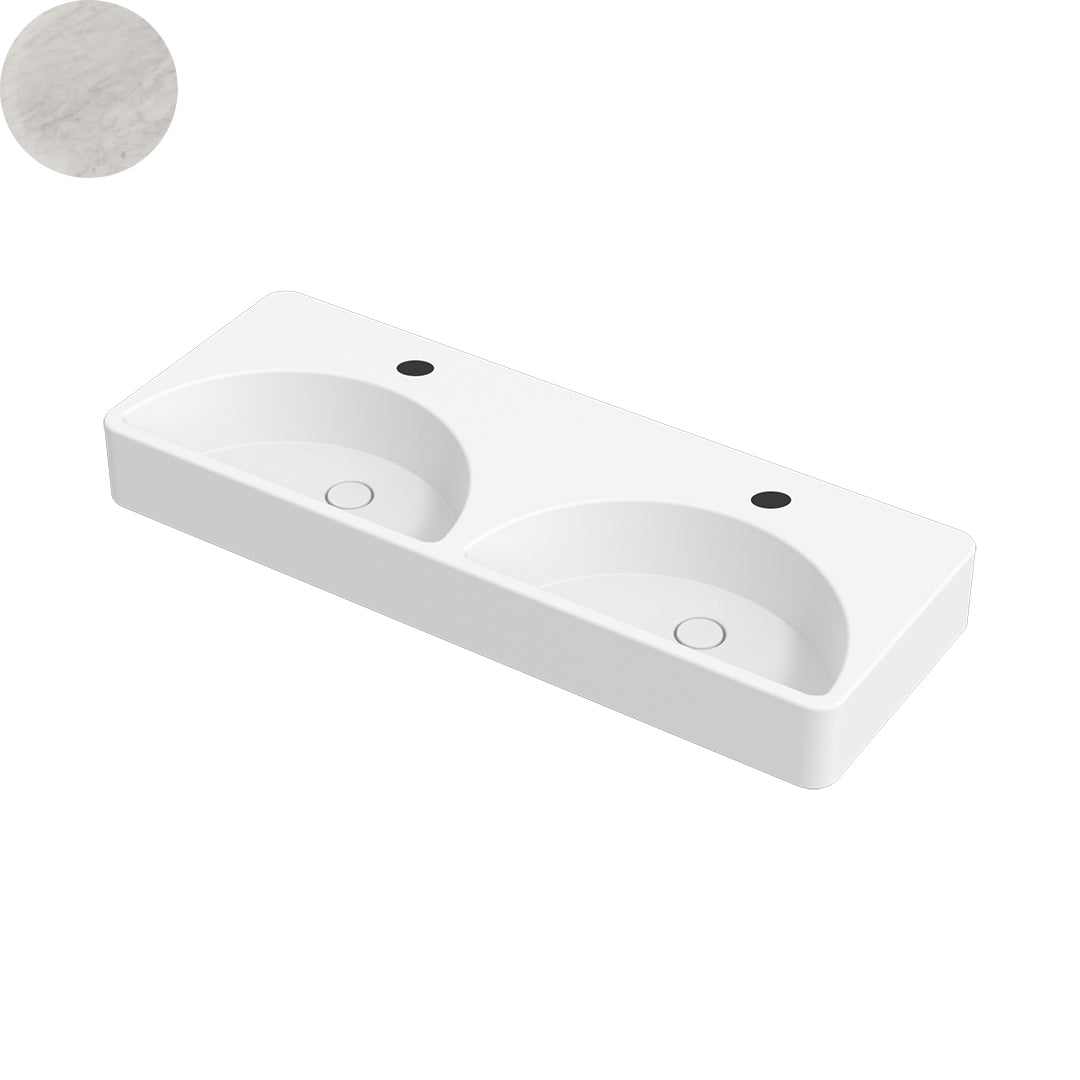 LUNARIS 121 WALL/VESSEL BASIN 1210X450X140MM 2TH NOF