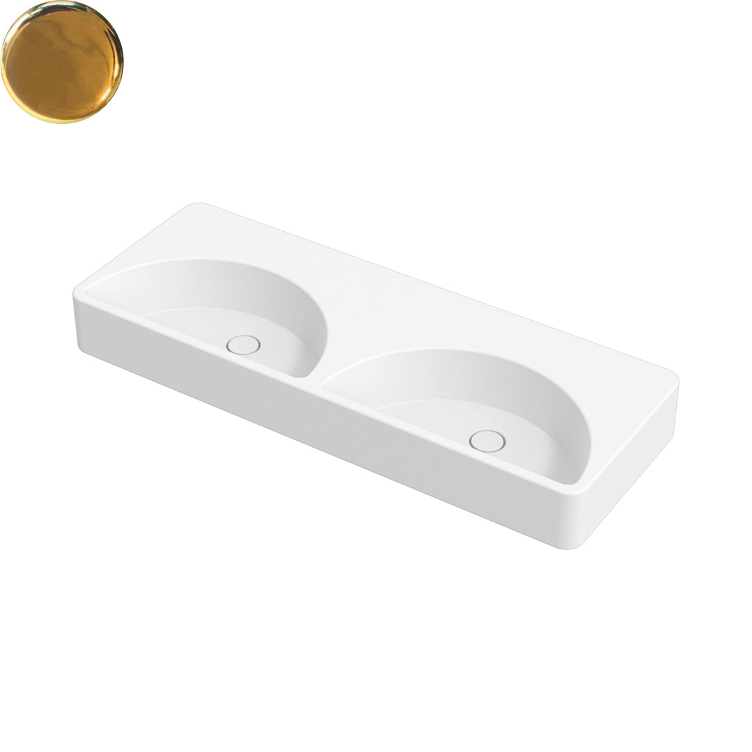 LUNARIS 121 WALL/VESSEL BASIN 1210X450X140MM NTH NOF