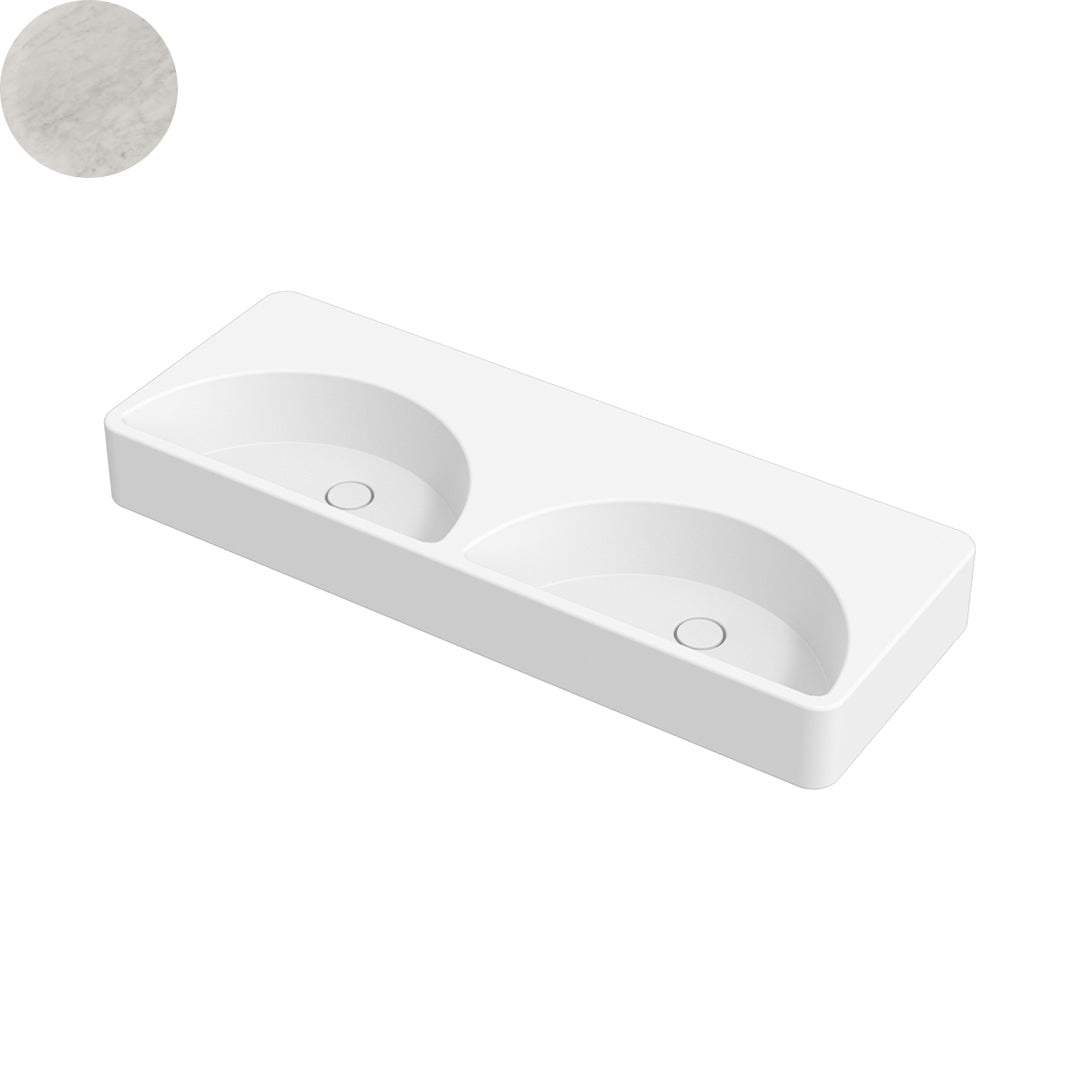 LUNARIS 121 WALL/VESSEL BASIN 1210X450X140MM NTH NOF