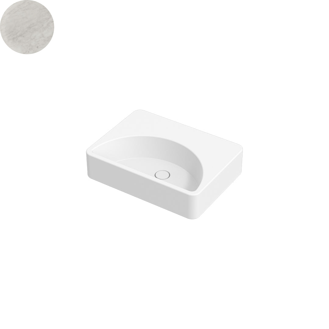 LUNARIS 61 WALL/VESSEL BASIN 610X450X140MM NTH NOF
