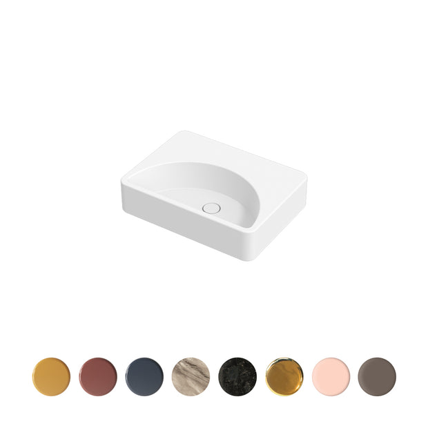 LUNARIS 61 WALL/VESSEL BASIN 610X450X140MM NTH NOF