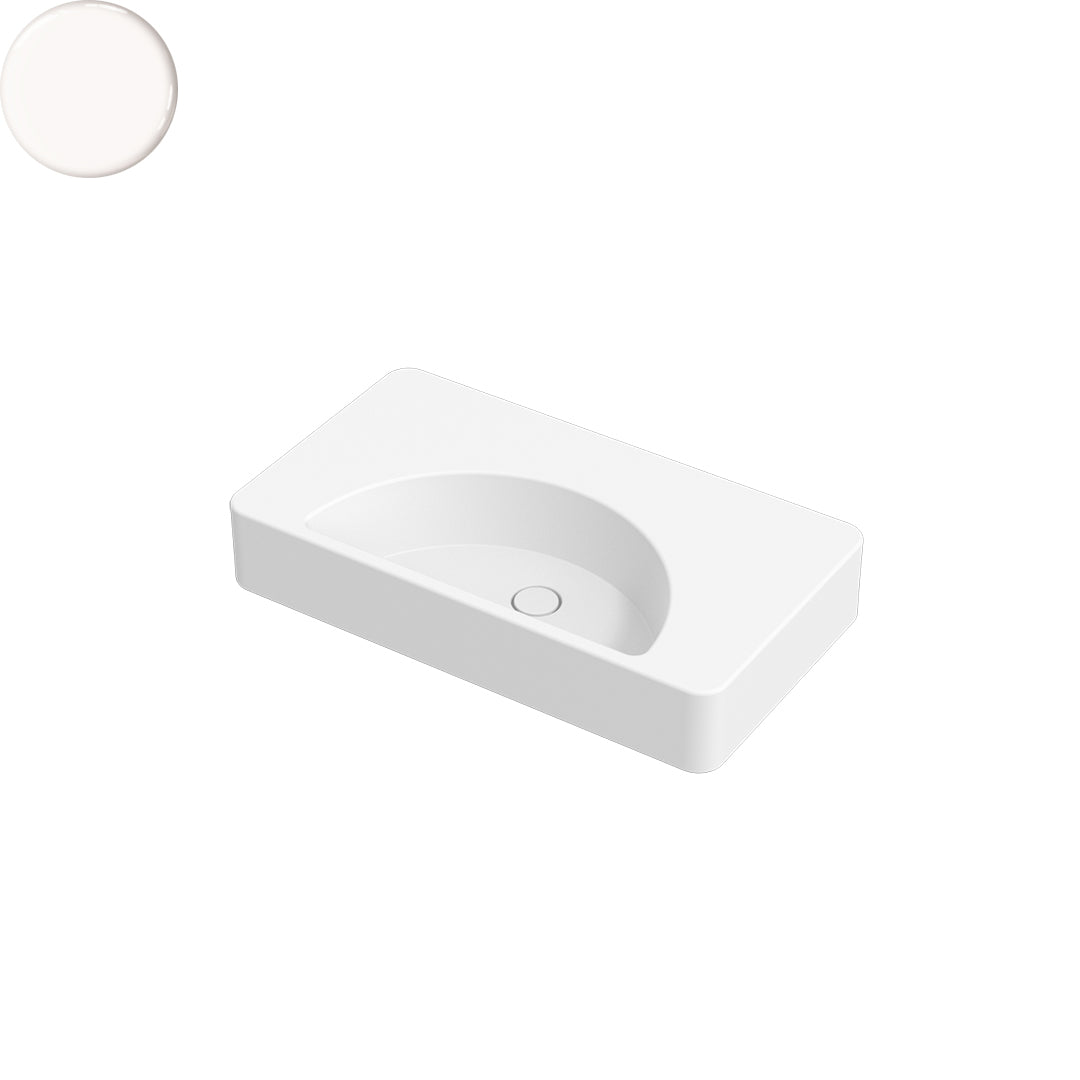 LUNARIS 81 WALL/VESSEL BASIN 810X450X140MM NTH NOF