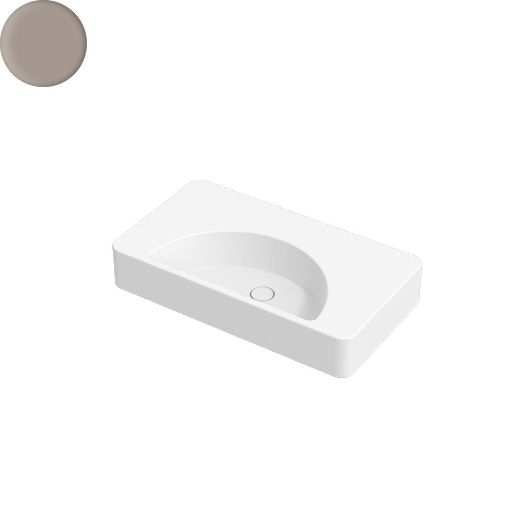 LUNARIS 81 WALL/VESSEL BASIN 810X450X140MM NTH NOF