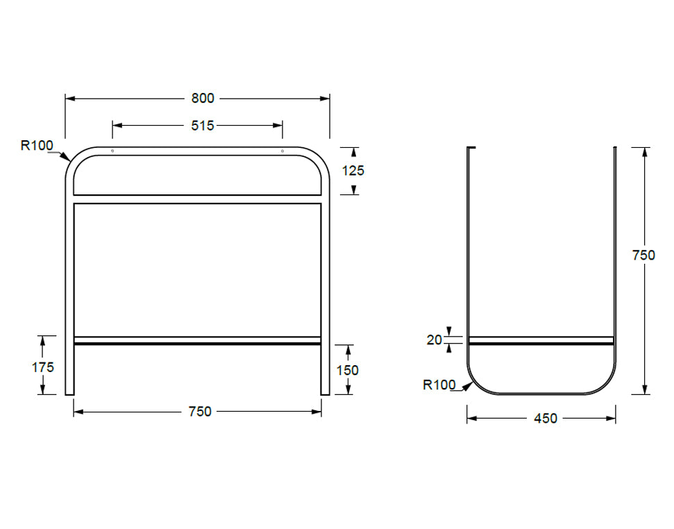 LUNARIS 81 BASIN STAND CERAMIC SHELF 800X450X750MM
