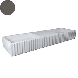 TULLE DOUBLE BOWL WALL BASIN 1630X475X200MM NTH NOF