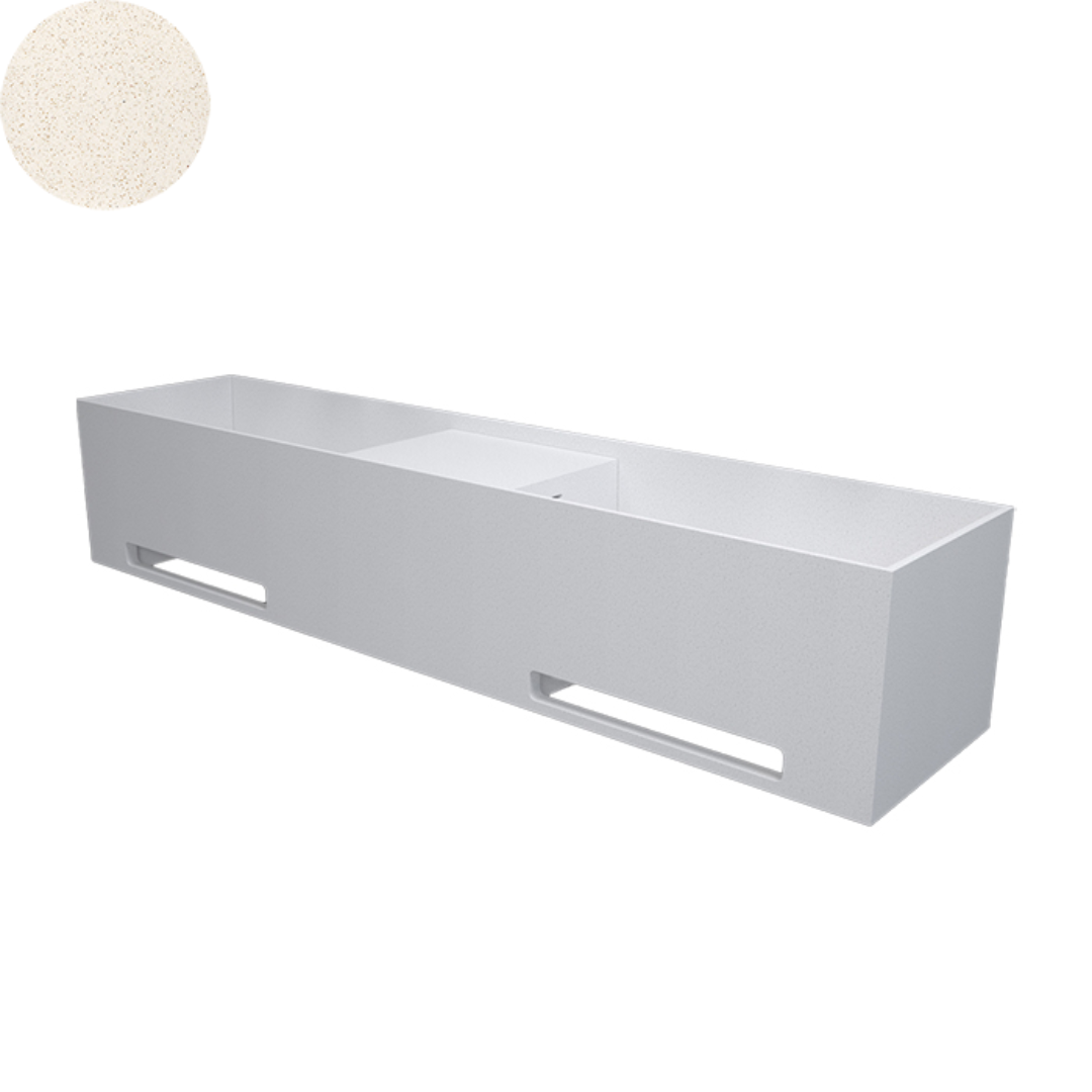 SOKA DOUBLE WALL BASIN 1800X400X350MM