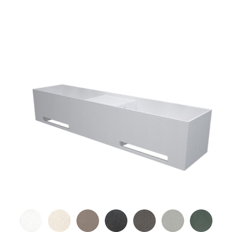 SOKA DOUBLE WALL BASIN 1800X400X350MM