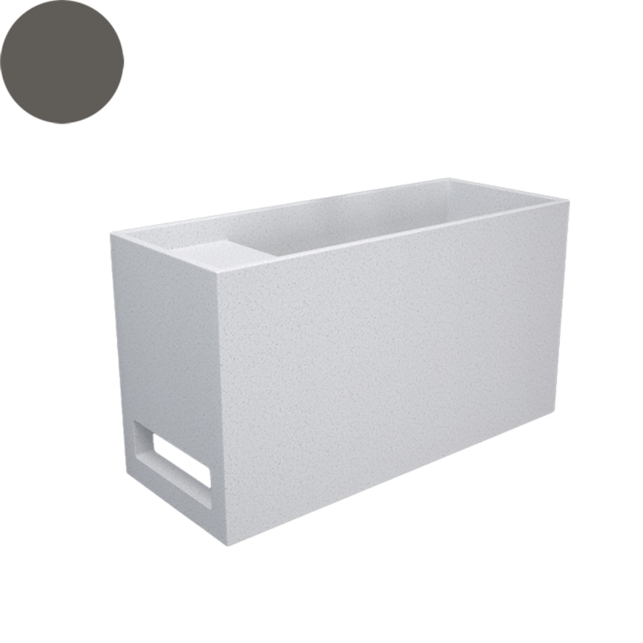 SOKA POWDER WALL BASIN LEFT SHELF 550X220X300MM