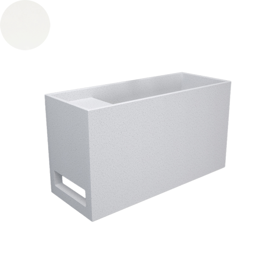 SOKA POWDER WALL BASIN LEFT SHELF 550X220X300MM