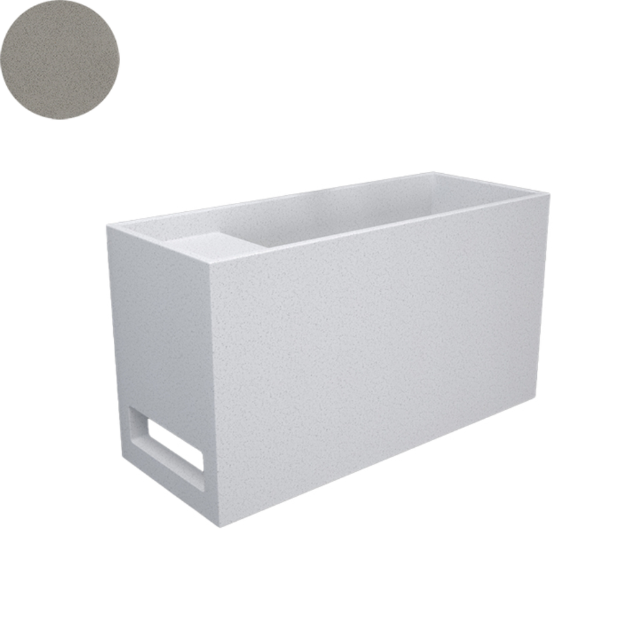 SOKA POWDER WALL BASIN LEFT SHELF 550X220X300MM