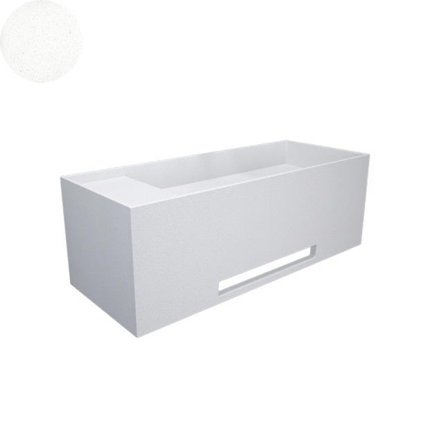 SOKA SINGLE WALL BASIN LEFT SHELF 1000X400X350MM