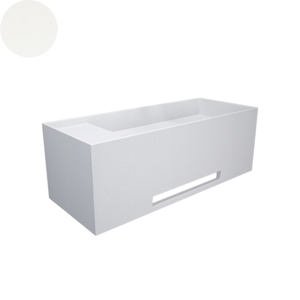 SOKA SINGLE WALL BASIN LEFT SHELF 1000X400X350MM