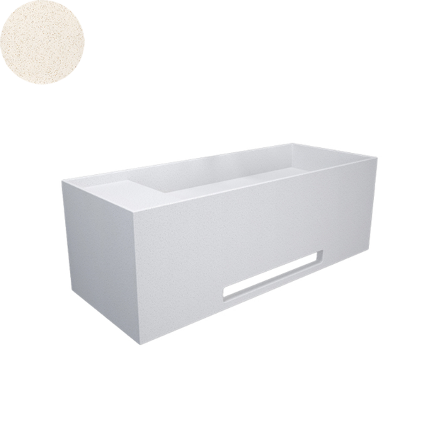 SOKA SINGLE WALL BASIN LEFT SHELF 1000X400X350MM
