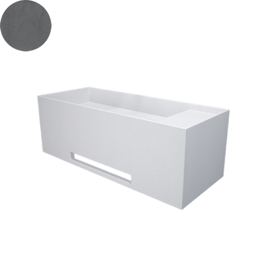 SOKA SINGLE WALL BASIN RIGHT SHELF 1000X400X350MM