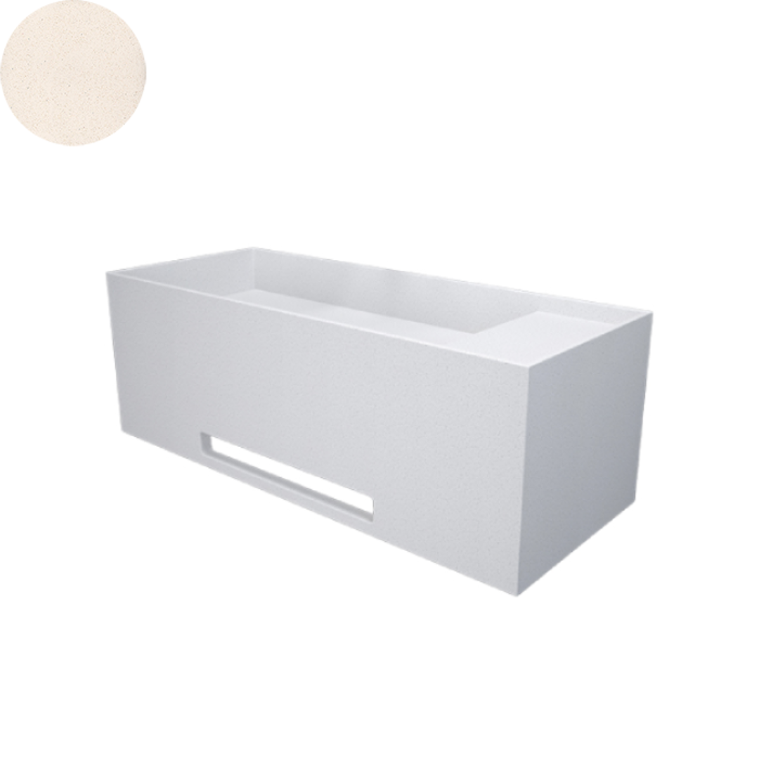 SOKA SINGLE WALL BASIN RIGHT SHELF 1000X400X350MM
