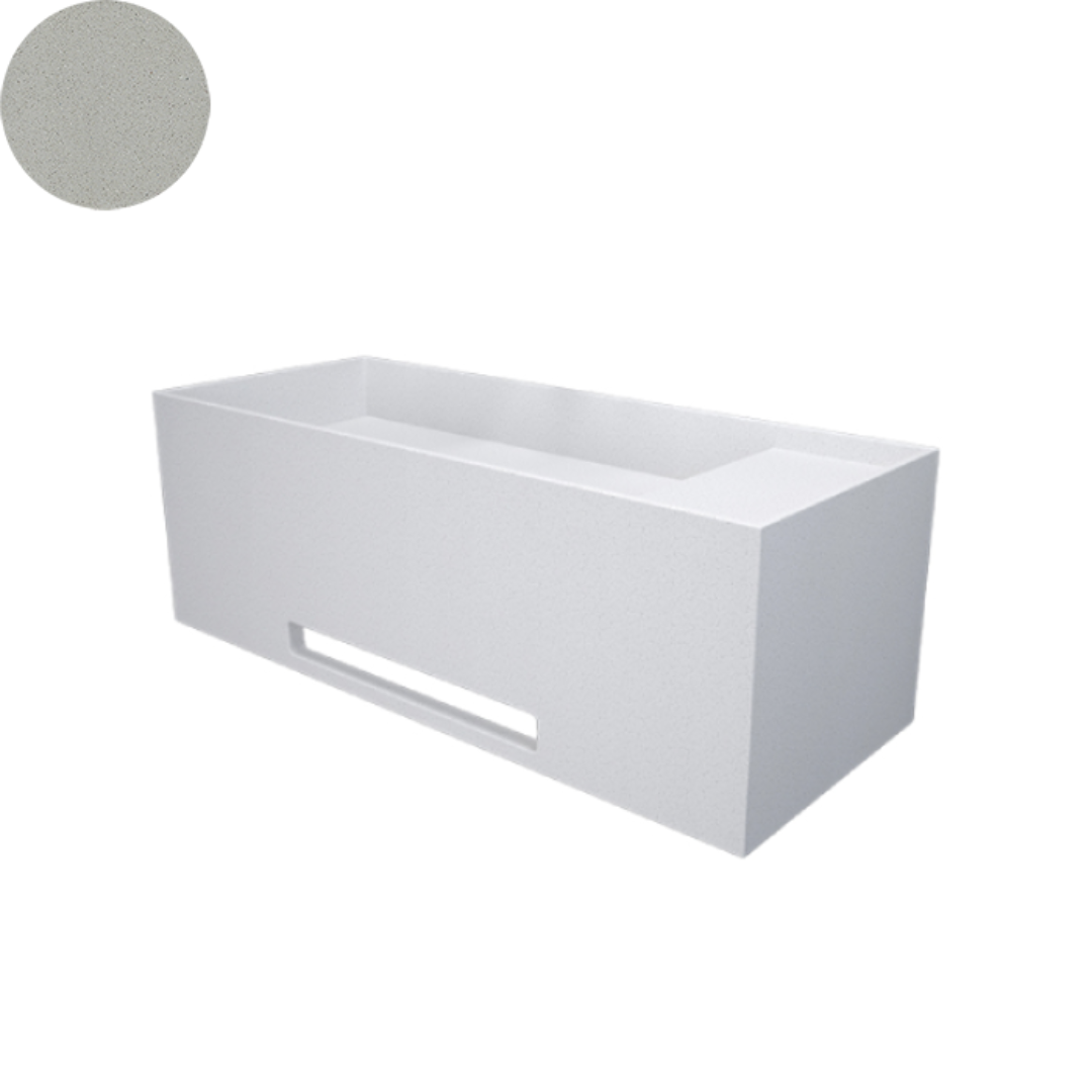 SOKA SINGLE WALL BASIN RIGHT SHELF 1000X400X350MM