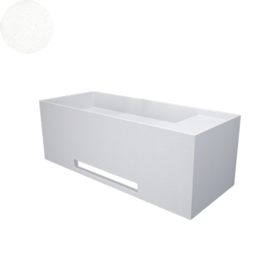 SOKA SINGLE WALL BASIN RIGHT SHELF 1000X400X350MM