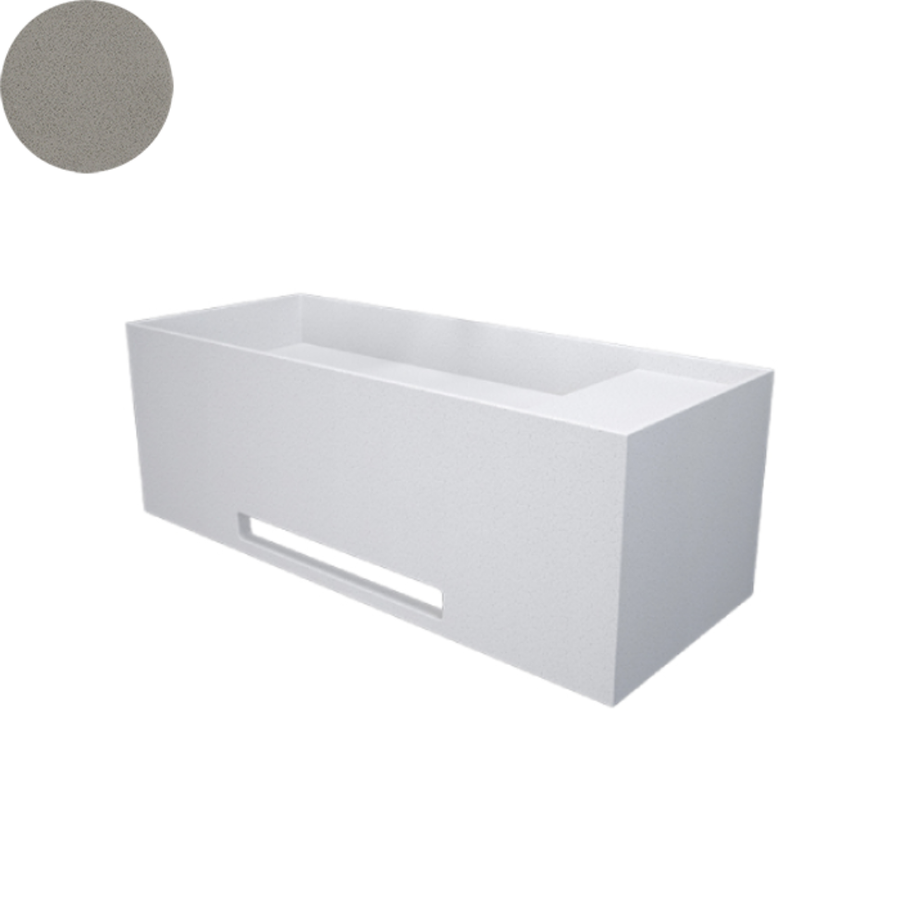 SOKA SINGLE WALL BASIN RIGHT SHELF 1000X400X350MM