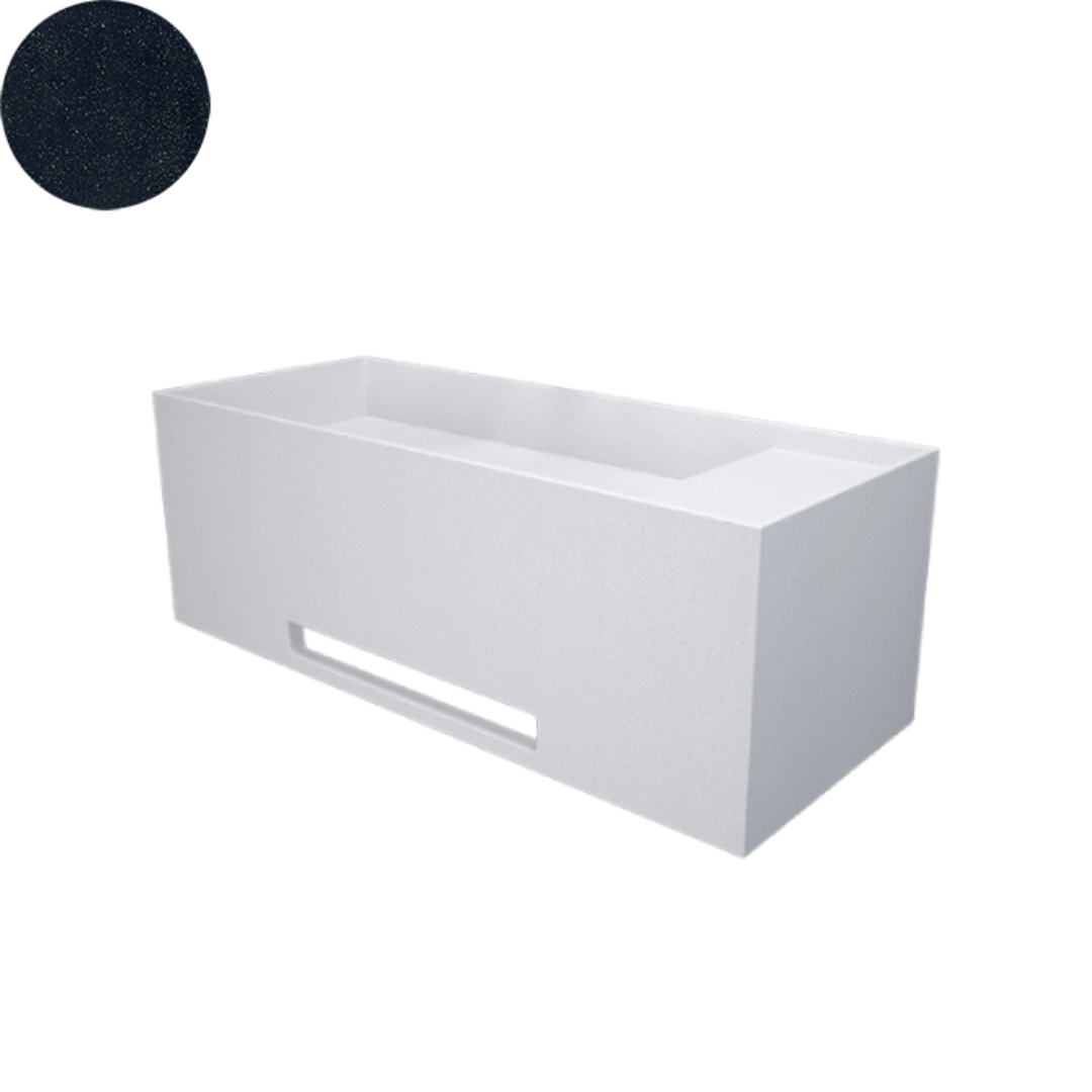SOKA SINGLE WALL BASIN RIGHT SHELF 1000X400X350MM