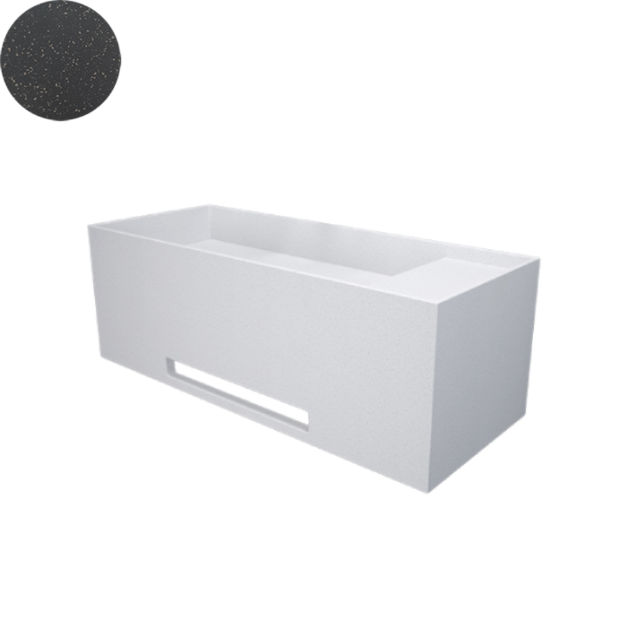 SOKA SINGLE WALL BASIN RIGHT SHELF 1000X400X350MM